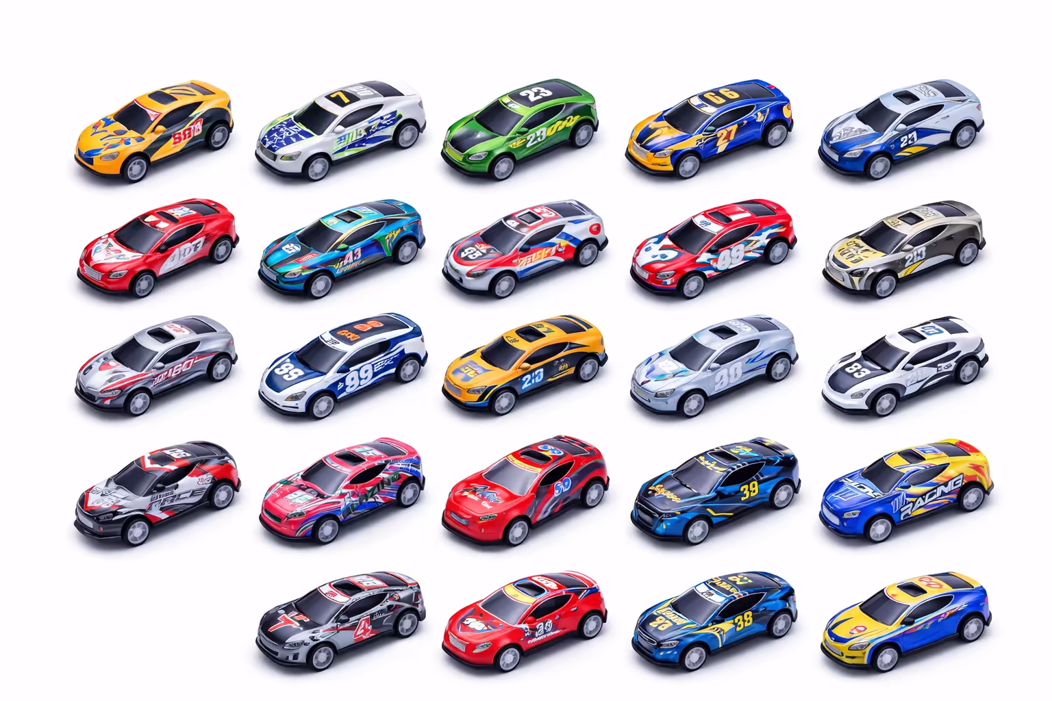 مجموعه سيارات حديد 24 سيارة