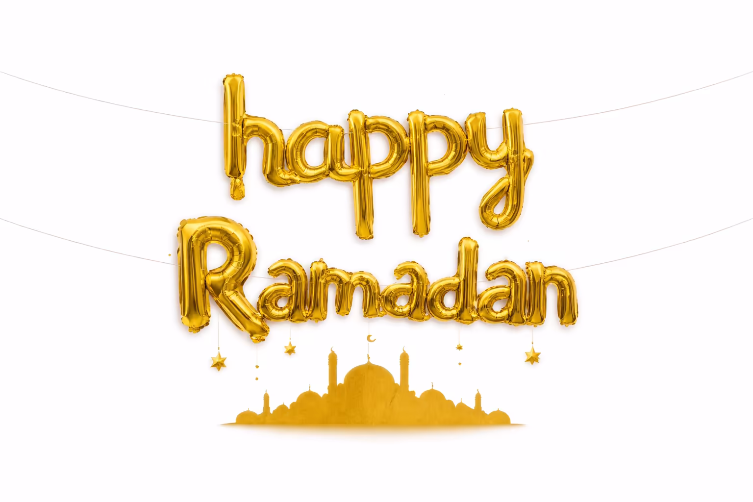 بالون قصدير Happy Ramadan