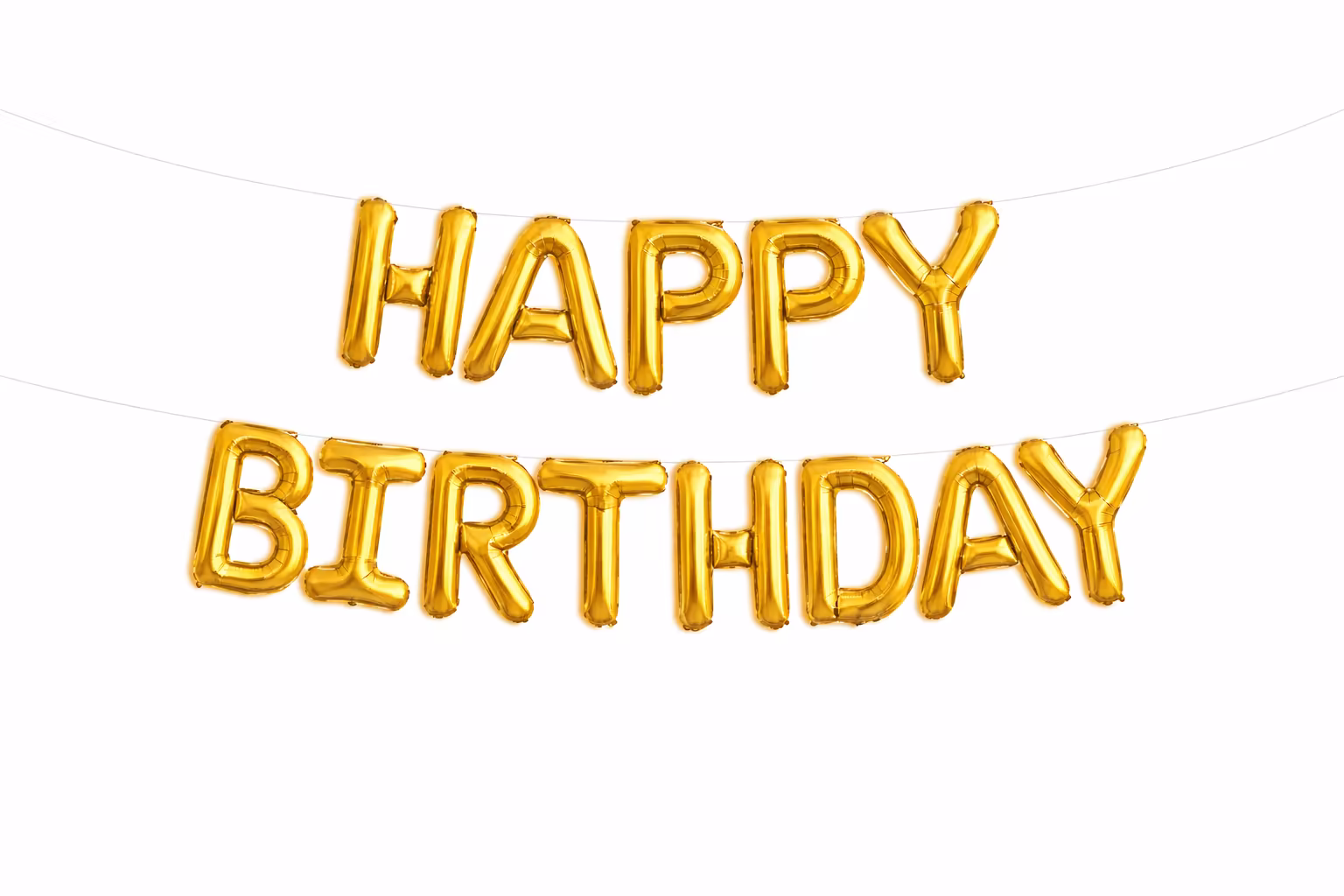 بالون قصدير ذهبي Happy Birthday