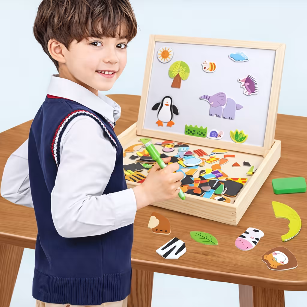 لوح الألغاز المغناطيسي التعليمي – Magnetic Puzzle Board