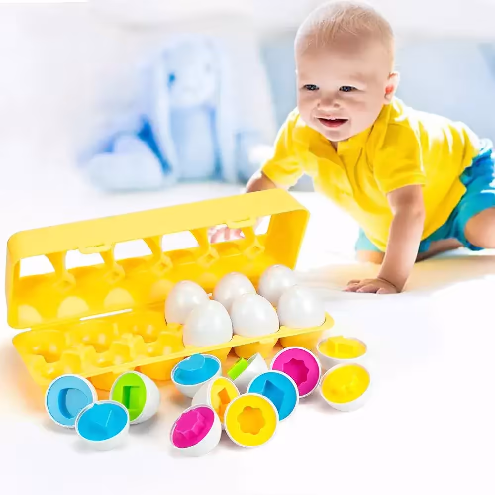 لعبة البيض التعليمية – Matching Eggs (12 بيضة)